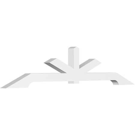 Ekena Millwork Vanguard Architectural Grade PVC Gable Bracket, 96"W x 20"H x 4"D x 4"F, 5/12 Pitch GBP096X20X0404VAN00